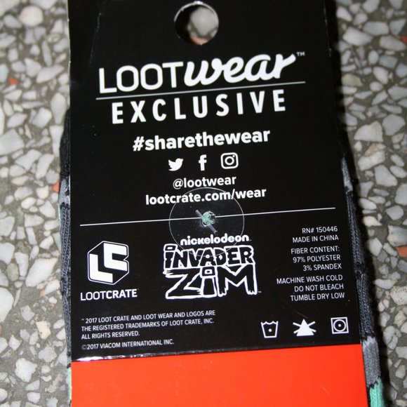 Invader Zim Lootwear Exclusive Crew Socks - Picture 4 of 4